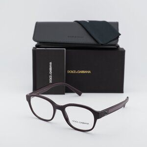 Dolce & Gabbana DG3339 3332 Rectangle Eyeglasses 53mm - Dark Bordeaux